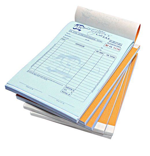 Printed invoice books ready for collection in Lagos