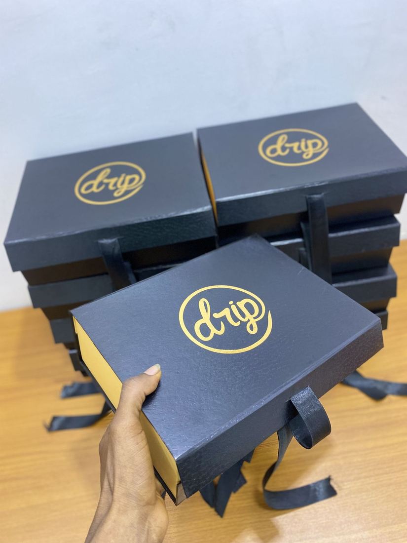 Bulk run of branded presentation boxes printed in Lagos