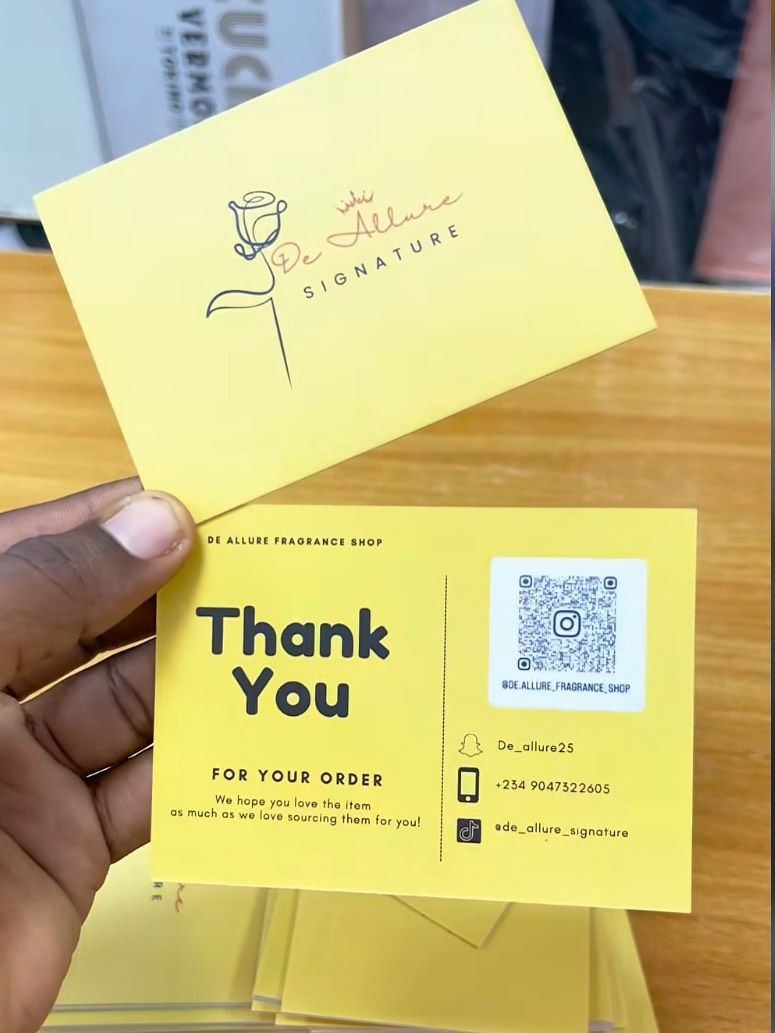 Printed business cards on coloured stock by Abidexpro Printz Lagos